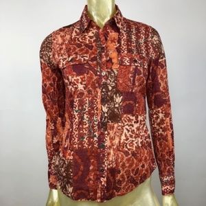Lucky Brand Button Up Shirt Sz XS